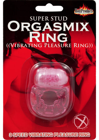 Super Stud Orgasmic Vibrating Silicone Cock Ring Waterproof - Purple