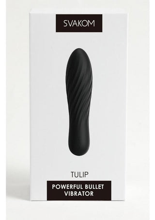 Svakom - Tulip Rechargeable Silicone Bullet - Black