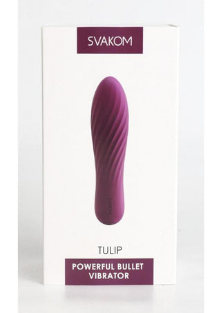Svakom - Tulip Rechargeable Silicone Bullet - Purple