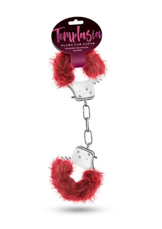 Temptasia - Plush Fur Cuffs - Red