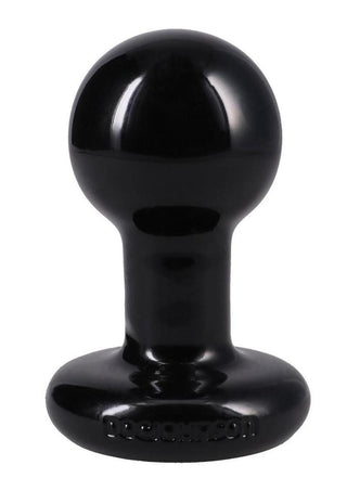 Doc Johnson Round Butt Plug - Black - Small