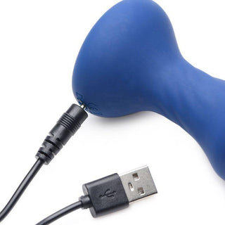 Thump It - 7X Slim Curved Thumping Silicone Anal Plug - Circus of Books