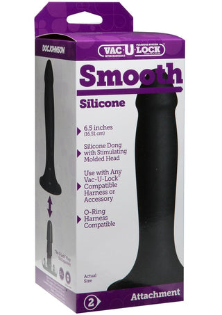 Vac-U-Lock Smooth Silicone Dildo