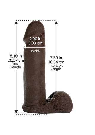 Vac U Lock UR3 Dildo 6â€ - Tan