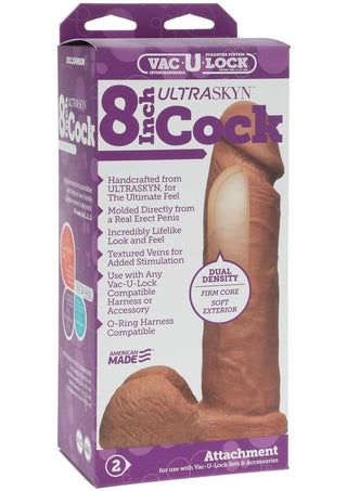 Vac U Lock UR3 Dildo 6â€ - Tan