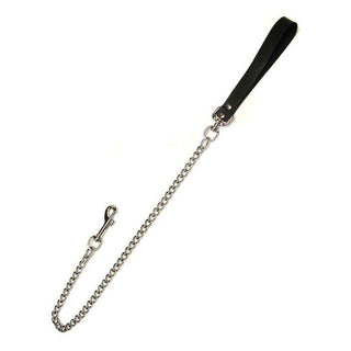 The Stockroom - Chain Leash with Leather Handle