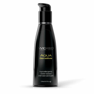 Wicked Aqua Sensitive Water-Based Hypoallergenic Unscented Lubricant