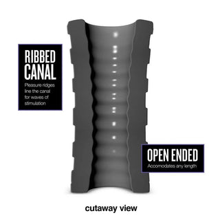 M Elite Platinum Hekx Silicone Dual End Masturbator