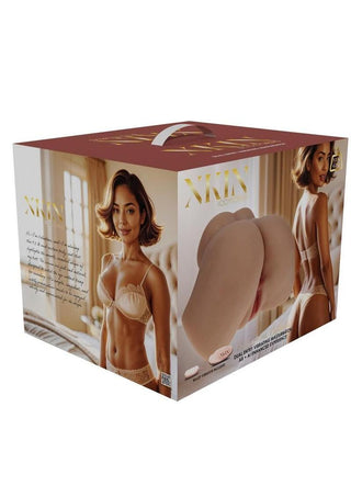 Xkin Valentina Vellure Dual Entry Bodyforms Masturbator - Pussy/Ass - Caramel