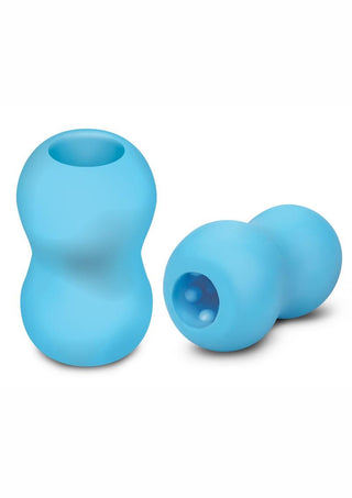ZOLO Squeezable Mini Double Bubble Masturbator - Gray