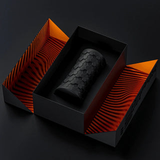 M Elite Platinum Hekx Silicone Dual End Masturbator