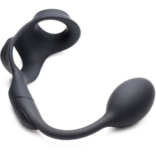 Alpha Pro - 10X P-Bomb Silicone Rechargeable Cock & Ball Ring with Plug and Remote Control - Circus of Books