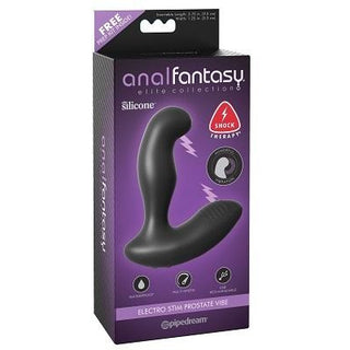 Anal Fantasy Electro Stim Rechargeable Prostate Vibe - Black - Circus of Books