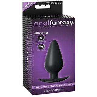 Anal Fantasy Elite Weighted Plug Small - Black - Circus of Books