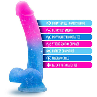 Avant - Chasing Sunsets Mermaid Silicone Dildo - Pink/Blue - Circus of Books