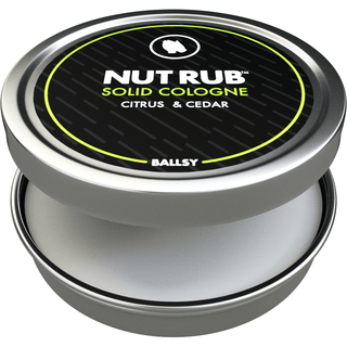 Ballsy Nut Rub Solid Cologne - Cedar & Citrus 1oz - Circus of Books