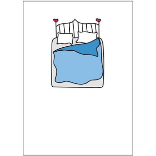 Bed Greeting Card - Circus of Books
