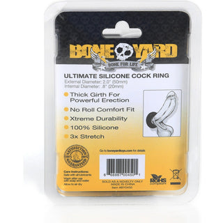 Ultimate Silicone Cock Ring Black - Circus of Books