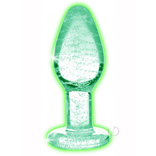 Booty Sparks -  Glow In The Dark Glass Anal Plug - Small - Circus of Books