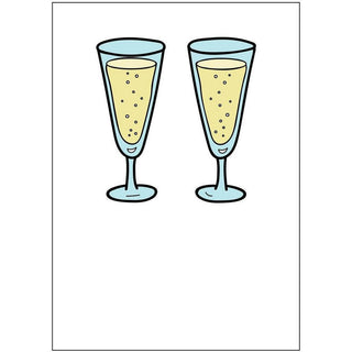 Champagne Greeting Card - Circus of Books