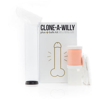 Clone-A-Willy Plus Balls - Silicone Dildo Molding Kit With Bullet Vibrator and Remote Control - Vanilla - Circus of Books
