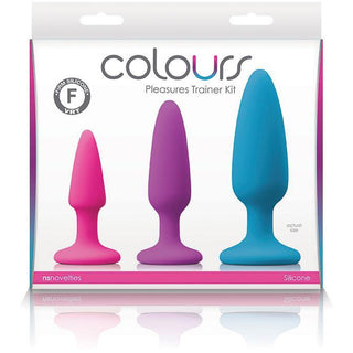 Colours - Pleasures Trainer Kit Silicone Anal Trainer Plugs Assorted Sizes - Multi Colors - Circus of Books