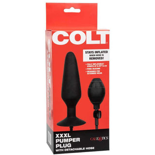 Colt - XXXL Pumper Plug Inflatable Butt Plug - Black - Circus of Books