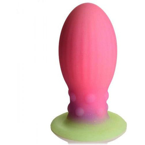 Creature Cocks - Xeno Egg Glow in the Dark Silicone Egg - Pink/Green - Circus of Books
