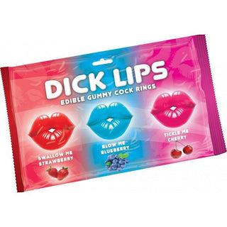 Dick Lips Gummy Cock Rings 3pk - Circus of Books
