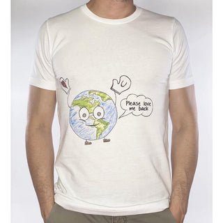 DJL Designs - Earth "Please Love Me Back" T-Shirt - Circus of Books