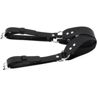 Double Buckle Strap Vegan Leather X Blindfold - Circus of Books