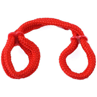 Fetish Fantasy Silk Rope Cuffs - Red - Circus of Books
