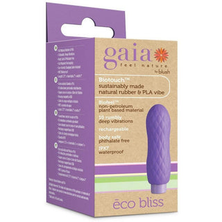 Gaia - Eco Bliss Rechargeable Plant Based Vibrator - Lilac - Circus of Books