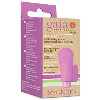 Gaia - Eco Delight Rechargeable Plant Based Vibrator - Purple - Circus of Books