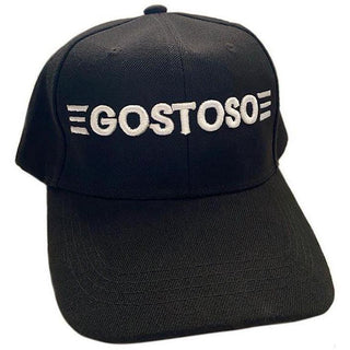 Gostoso - Logotipo Stripes Embroidered Trucker Hat In Black & White - Circus of Books
