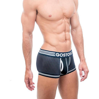 Gostoso Underwear - Mesh Boxer Brief Black Underwear - Circus of Books