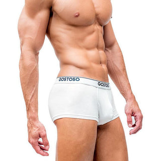 Gostoso Underwear - Solid Boxer Brief White Underwear - Circus of Books