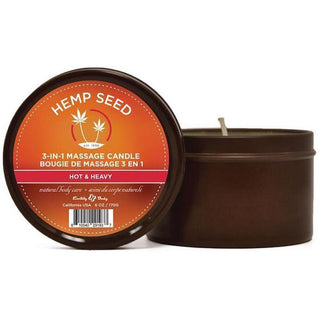 Hemp Seed Summer Candle 6oz - Hot & Heavy - Circus of Books