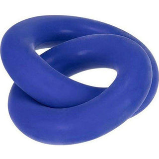 Hunkyjunk Duo Silicone Blend Double Cockring - Cobalt - Circus of Books