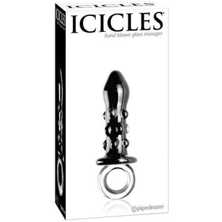 Icicles No 37 Textured Glass Massager - Black - Circus of Books