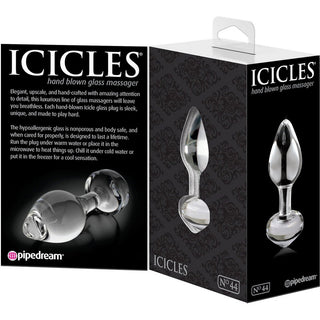 Icicles No 44 Anal Plug 2.5" - Clear - Circus of Books