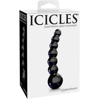 Icicles No 66 Beaded Anal Probe 4.75" - Black - Circus of Books