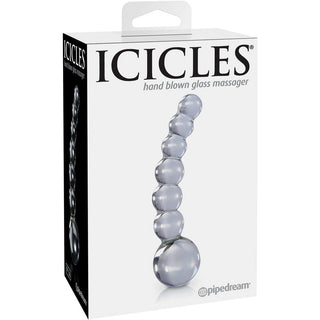 Icicles No 66 Beaded Anal Probe 4.75" - Clear - Circus of Books