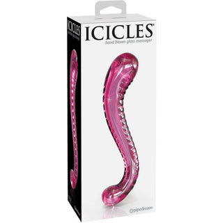 Icicles No 69 Textured Glass Probe 6.5" - Pink - Circus of Books