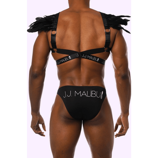 JJ Malibu - Feather Shoulder Harness w/ Metal Ring Details - Circus of Books