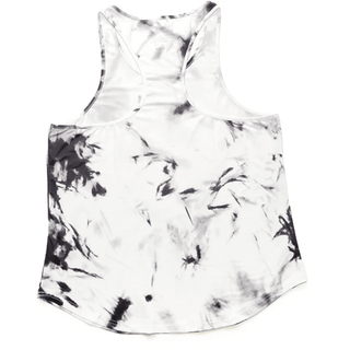 JJ Malibu - Graphic Scoop Bottom Tank Top - Cracked Black & White - Circus of Books