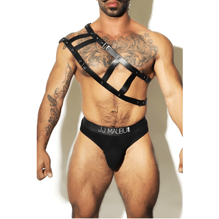 JJ Malibu - London Faux Leather Gladiator Sash-like Harness - Circus of Books