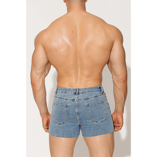 JJ Malibu - Rockstar Denim Short Shorts - Medium Wash - Circus of Books