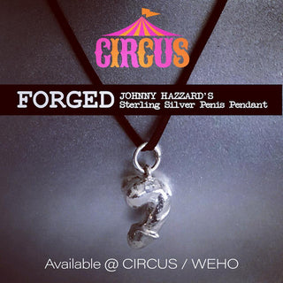 Johnny Hazzard - FORGED Penis Necklace (Hand Forged Sterling Silver Pendant) - Circus of Books