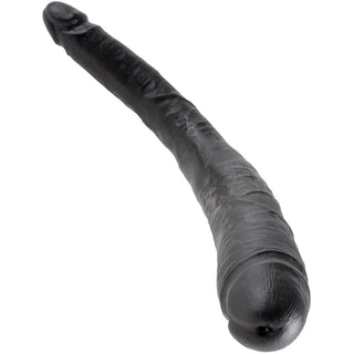 King Cock Tapered Double Dildo 16" - Black - Circus of Books